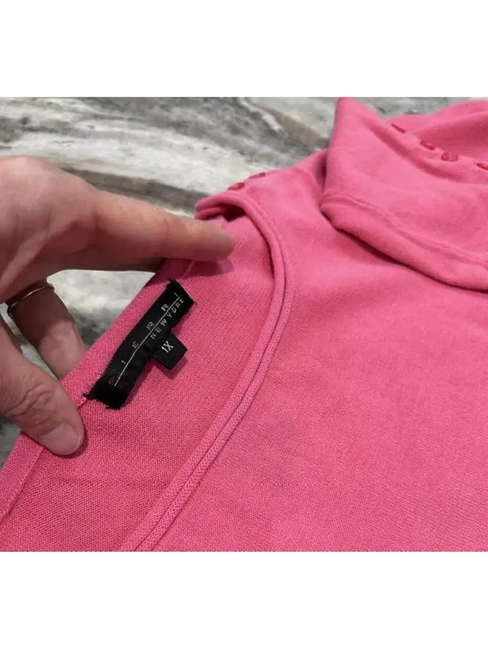 🌸 Pierri NY Soft Coral-Pink Lightweight Sweater L — GUC - Picture 4 of 8